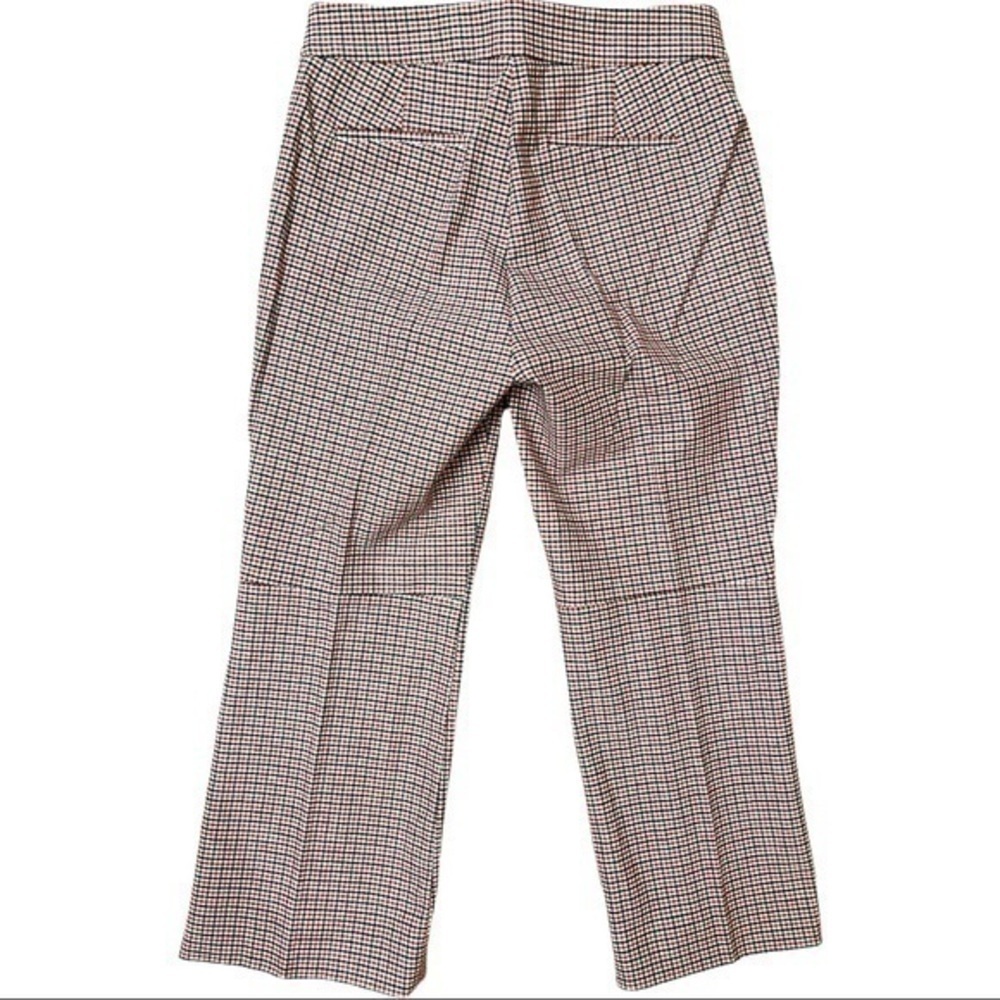 J. Crew Hayden Red and Black Plaid Crop Kickout Pants Size 8 Petite - Picture 7 of 9
